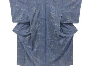 未使用品　抽象模様織り出し本場泥大島紬着物(5マルキ)